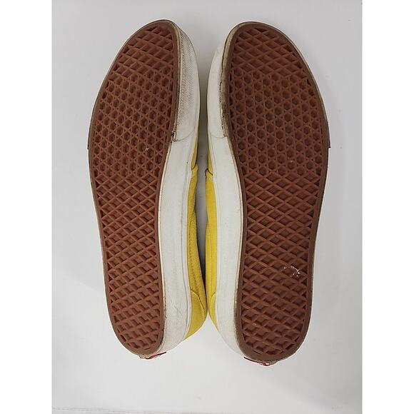 Vans Slip On Suede Shoes Sneakers Mens Size 11.5 Aspen Yellow Mustard 47V Casual